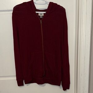 Old Navy Maroon Zip-Up Jacket
